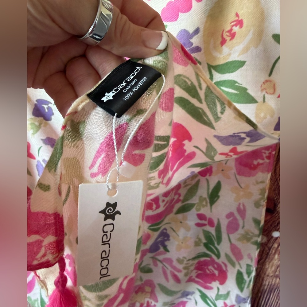 Caracol Floral Print Scarf - Picture 3 of 3